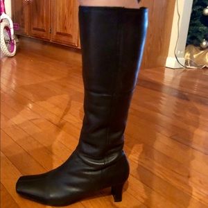 NWT Clarks Leather Black Boot